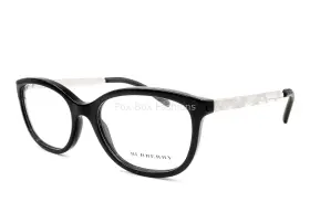 52-17-135 Burberry 2148-q Eyeglasses B 2148q Glasses Black Silver Plaid Display No Case