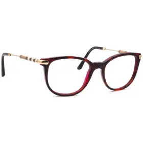 2255-q Burberry Eyeglasses B 3657 Havana Bordeaux Square Frame Italy 51 18 140