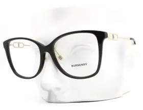 2336f Burberry Eyeglasses Glasses Be Black Pale Gold 54mm With Case Alternative Fit