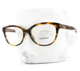 B2357 Burberry 3981 Eyeglasses Glasses Brown Check Plaid Havana 52mm With Case