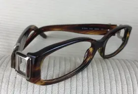 52-16-125 Burberry Eyeglasses Frame B 2053 3133 Size Tortoise Italy Read Flaw