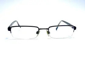 Burberry B1012 Eyeglasses Black Clear Half Rim Rectangular Italy 1001 50 19 135