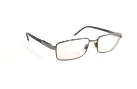 B1096 Burberry Eyeglass Frame Silver Rectangular Men