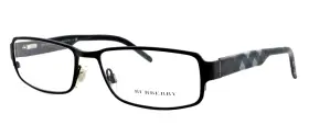 B1195 Burberry New 1001 53mm Black Gray Novacheck Eyeglasses Frames Italy Unisex