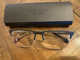 B1344 Burberry 1003 Eyeglasses Frame Matte Black Authentic