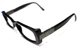 B2061 Burberry 3001 No Lenses Small Black Rectangle Eyeglasses 49-16 135 Read