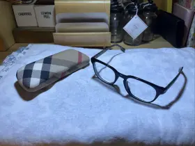 B2335-f Burberry Eyeglasses 53-21 Plaid Frames Case Included