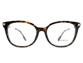 B2391-3002 Burberry Eyeglasses Frames B2391 3002 Brown Dark Havana Gold Cat Eye 53-17-140