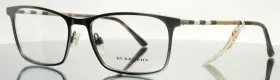 54-17-145 Burberry Be1309-q 1008 Silver Mens Rectangle Eyeglasses B 36 Ftas-isft
