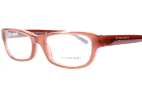 Be2096 Burberry 3257 Clear Brown Acetate Designer Italy Eyeglasses 53-17mm New