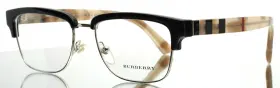 54-18-145 Burberry Be2224 3600 Black Silver Mens Rectangle Eyeglasses B 36
