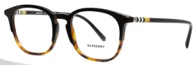 53-20-145 Burberry Be2272 3721 Top Black On Havana Womens Eyeglasses B 43 A