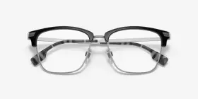 Be2359 Burberry Eyeglasses Glasses Be 2359 3001 Polished Black On Silver 53mm With Case