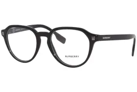 Be2368 Burberry Archie 3001 Eyeglasses Mens Black Full Rim Oval Shape 52mm