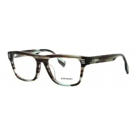 Be2387f4098 Burberry Be2387f4098/55 Be2387f 4098 Transparent Green Horn 55mm Eyeglasses New Authentic