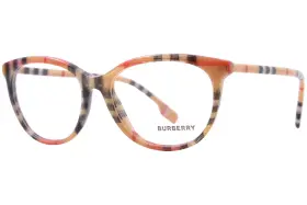 Be2389 Burberry 4087 Eyeglasses Womens Vintage Check Full Rim Oval Shape 52mm