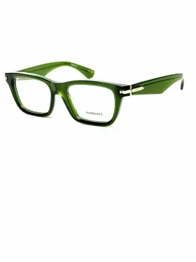Be2419 Burberry B 2419 4148 Green Plastic Rectangle Eyeglasses 53mm