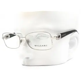 52-16-135 Bvlgari 2125-b-m 102 Eyeglasses Glasses Silver And Black With Crystals
