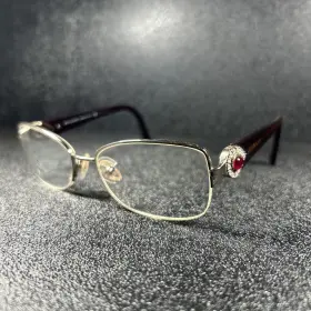 53-17-135 Bvlgari 2157-b 266 Eyeglasses 53/17 135 Pink And Clear Gems