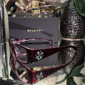 Bvlgari 336-b Eyeglasses Ruby Limited Edition Marquise Emerald Swarovski Crystal