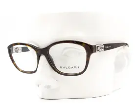 4062-b Bvlgari 4062b 504 Eyeglasses Glasses Brown Tortoise Swarovski Crystals No Case
