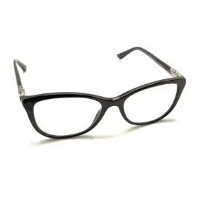 4092-b Bvlgari 501 Black Silver Cat Eye Eyeglasses Frames 52-17 140 Italy Women