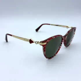 51-17-135 Bvlgari 4143-b Eyeglasses 5451 Red Cherry San Pietrino - Frames Only