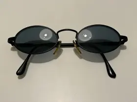 606-s Byblos 3005/36 130 Italy Black Oval Sunglases