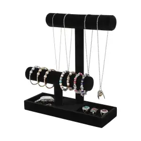 Byken Jewelry 742491892435 Necklace Holder Bracelet Organizer Stand With Black