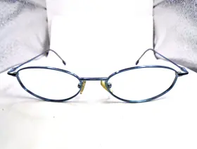 48-17-130 Calvin Klein 287-569 287 569 Blue Metal Eyeglasses Frames Italy