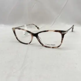 Ck22501 Calvin Klein 800414612239 Womens Square Thin Full Rim Eyeglasses Rose Tortoise