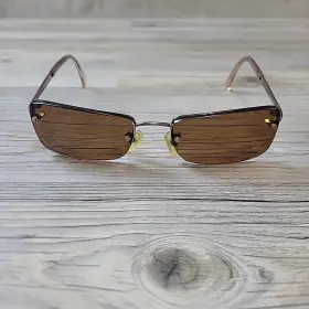 54-17-130 Calvin Klein Ck1042 119 Eyeglasses Brown Half Rim Frames Only