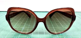Ck19538s Calvin Klein Sunglasses 210 Crystal Brown Gradient Oversized