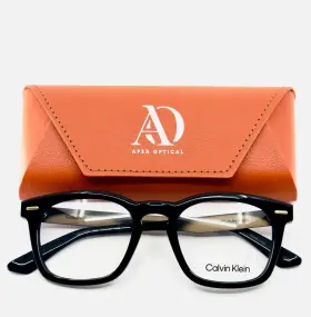 51-21-150 Calvin Klein Ck21517 001 Black Unisex Square Full Rim Eyeglasses B 44