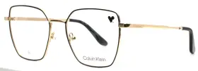 53-18-140 Calvin Klein Ck24105 711 Black Gold Womens Square Full Rim Eyeglasses