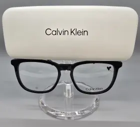 Ck24519 Calvin Klein Klein- 001 53/17/145 Black Plastic Nwot Authentic Eyeglasses Mens