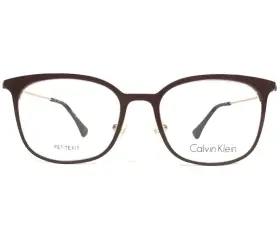 47-17-135 Calvin Klein Ck5432 Petite Eyeglasses Frames 210 Brown Gold Square