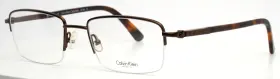 52-19-145 Calvin Klein Ck7384 223 Brown Mens Rectangle Half Rim Eyeglasses B 34