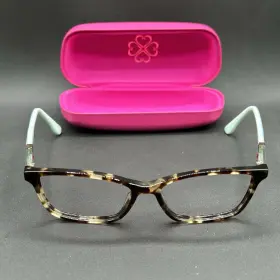 8338-120324-22.95 Candie S Candies Ca0145 053 Eyeglasses Frame Tort And Aqua 54-15-140 Used With Case