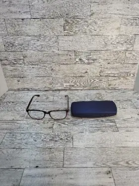 Canny Vision 876230042925 Brown On Crystal Jacob Eyeglasses 54mm With Case Pre-owned