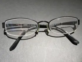 Cz-5005 Capezio Eyeglass Frames Cz 5005 Black Metal 50-18 135 Half Rim Only