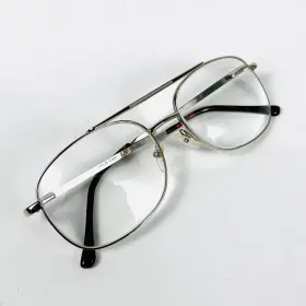 56-16-140 Capri Palm Optics Vintage Gold Rimmed Eyeglass Frames Only Metal