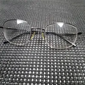 53-20-145 Capri Optics 009398924103 Fx6 Gunmetal Half Rim Eyeglasses Frames Omly Mens