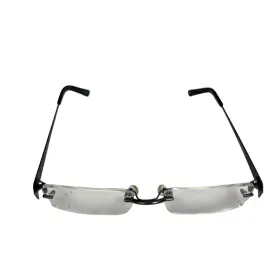 52-18-140 Capri Vp119 Glasses Usa Frames Gunmetal Gray Rectangular Rimless
