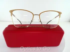 54-16-145 Carolina Herrera 716736723181 Ch0040 Bku Gold Nude Eyeglasses Frames