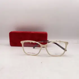 Her0218 Carolina Herrera 716736991764 Womens Large Square Thin Eyeglasses White Marble