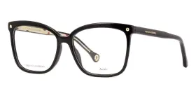 Ch-0043 Carolina Herrera Eyeglasses Eye Glasses Black 807 Authentic New 53mm Wom