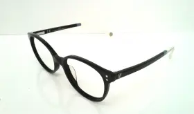 Carolina Herrera Vhe612 Col.07i0 Black And White Eyeglass Frames Womens Round Cat