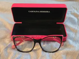 53-15-140 Carolina Herrera Vhe897k Eyeglasses Frames Only Col.0700 Black/red