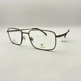 Carrera 197737062057 Carerra Mens Thin Metal Rectangle Lightweight Eyeglasses 343 Pewter